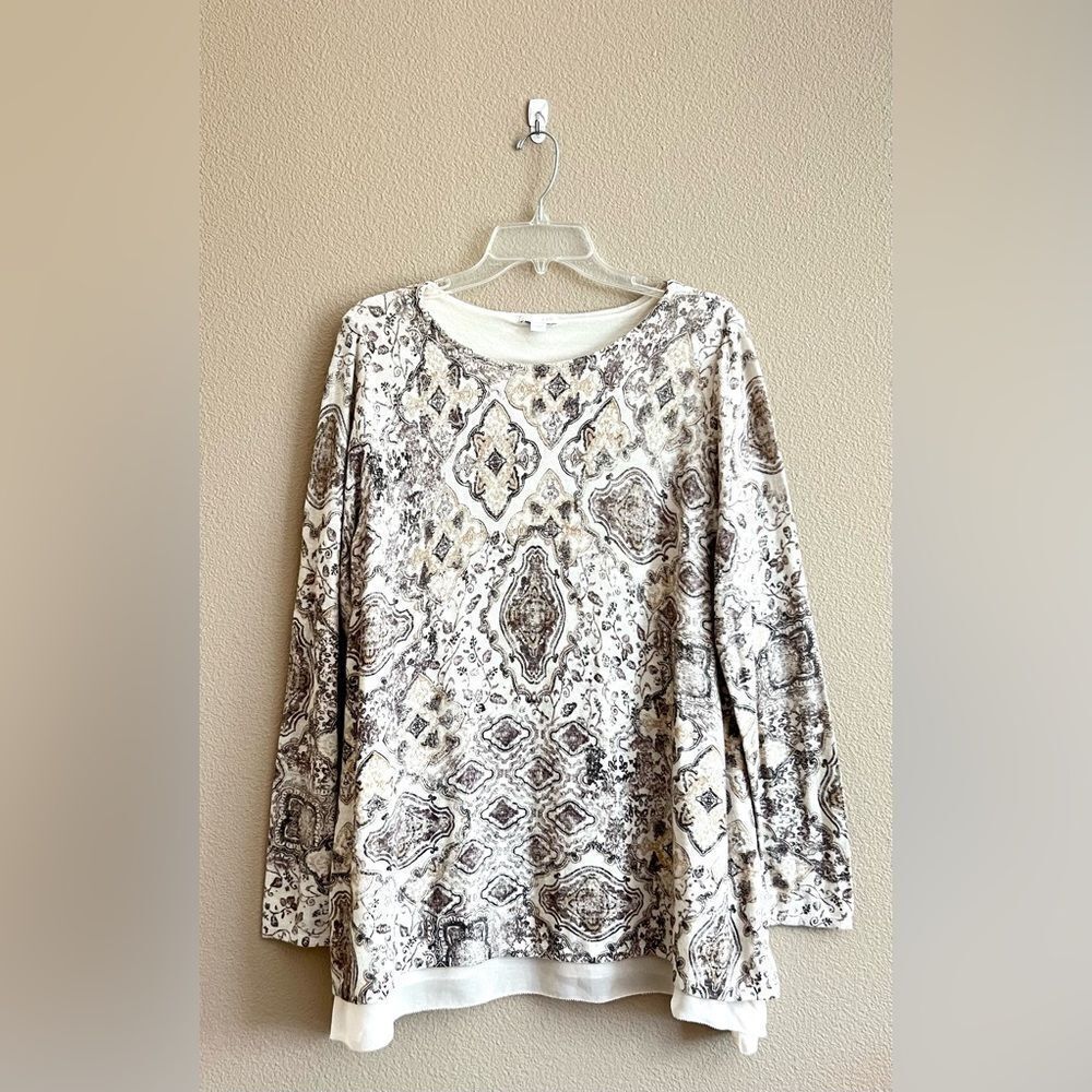 J. Jill Paisley Print Layered Tunic
